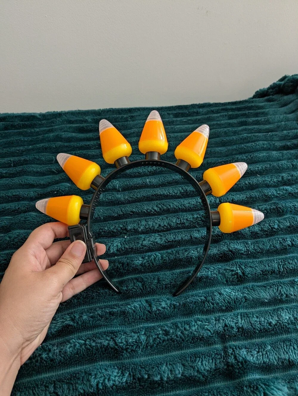 Kids Candy Corn Light-Up Headband - Orange